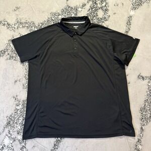 Prince Shirt Mens Size XXL Black Polo Match Core Polo Tennis 1/4 Button Golf‎